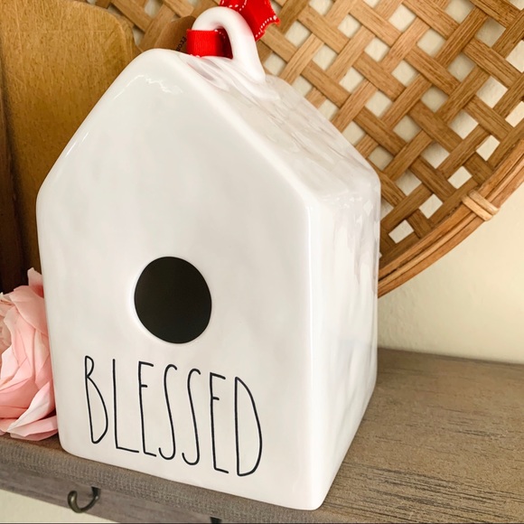 Rae Dunn 🌿 BLESSED Birdhouse (NEW) - Picture 2 of 9